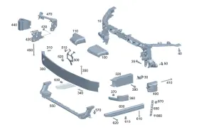 247-622-39-00 Mercedes-benz Genuine Holder