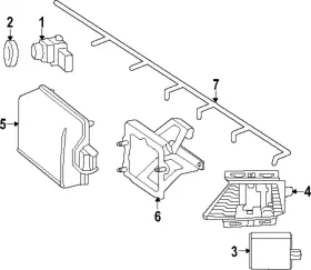 254-540-92-25 Mercedes-benz Genuine Wire Harness