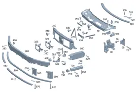 2545402800 Mercedes-benz Genuine Control Unit Holder