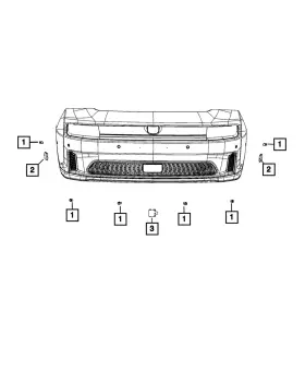 04699069ai Mopar Genuine Mid Range Radar