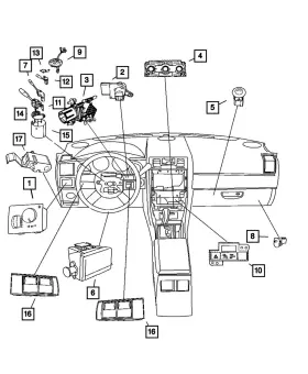 05135967aa Mopar Genuine Speed Control Switch 5135967aa