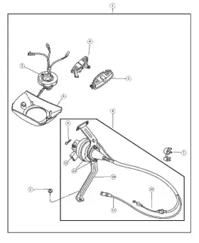 06506545aa Mopar Genuine Cruise Control Wiring Harness Clip 6506545aa