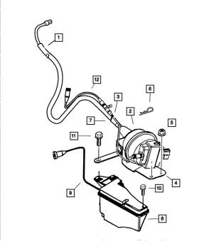 4591146ab Mopar Genuine Speed Control Servo Bracket