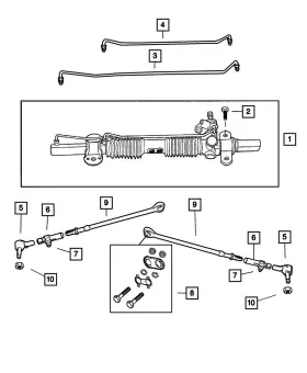 6507006aa Mopar Genuine Steering Gear Repair Package