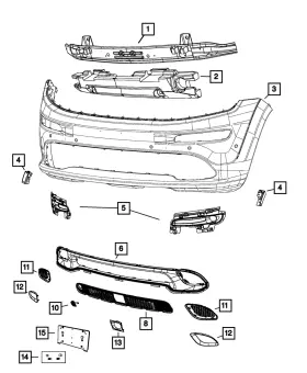 68157871aa Mopar Genuine Adaptive Cruise Control - Bezel