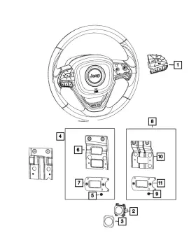 68232801aa Mopar Genuine Adaptive Cruise Control - Bracket