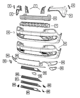 68238354aa Mopar Genuine Adaptive Cruise Control Bezel