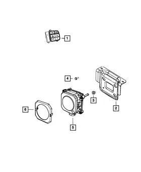 68271102aa Mopar Genuine Adaptive Cruise Control Bracket