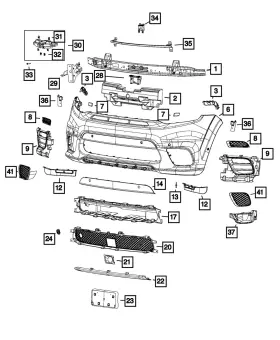 68312750aa Mopar Genuine Adaptive Cruise Control Bracket