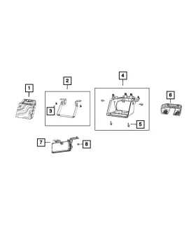 68313025aj Mopar Genuine Forward Facing Camera 68313025aj Mopar Genuine Forward Facing Camera