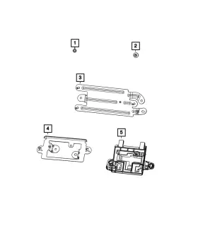 68475336aa Mopar Genuine Module Bracket 68475336aa Mopar Genuine Module Bracket