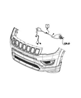 68491697ad Mopar Genuine Front End Module Wiring #2