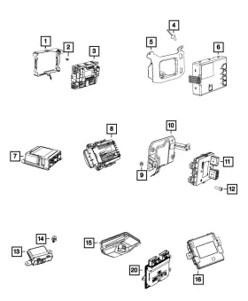 68589073aa Mopar Genuine Forward Facing Camera