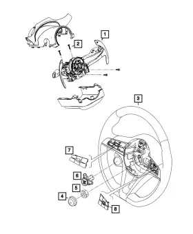 7qe08lxhaa Mopar Genuine Speed Control Switch
