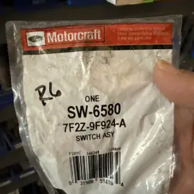 Sw-6580 Motorcraft Genuine Oem Ford Cruise Control Cut-out Switch Sw6580 #3 Sw-6580 Motorcraft Genuine Oem Ford Cruise Control Cut-out Switch Sw6580 #3