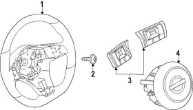 25550-6rf3c Nissan Genuine Switch Assembly-steering Wheel