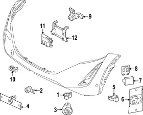 28437-5mt2a Nissan Genuine Distance Sensor