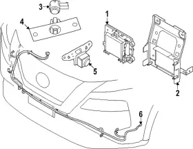 28437-6rz3a Nissan Genuine Sensor Assembly Distance