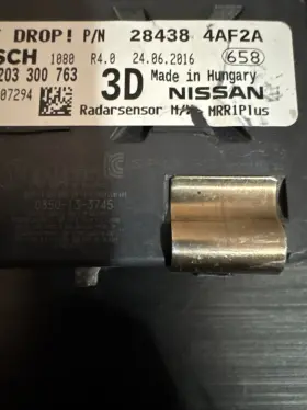 28438-4af2a Nissan 2018-2019 Sentra Radar Distance Cruise Control Sensor Pn #3 28438-4af2a Nissan 2018-2019 Sentra Radar Distance Cruise Control Sensor Pn #3
