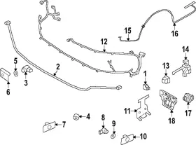 9y0-907-561-m Porsche Genuine Distance Sensor