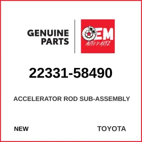 22331-58490 Toyota Genuine 1984-2007 Land Cruiser Accelerator Rod Sub-assembly