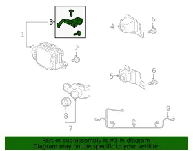 88201-60010 Toyota Genuine Cruise Control Distance Sensor Bracket #2