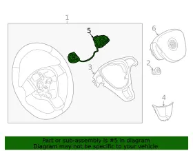 3g0-959-442-s-vja Volkswagen Genuine Multi Switch #2