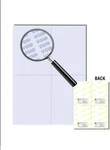 Secure Business Form Paper W Vrt & Hrz Perfs, Blue 24LB, 8.5" X 11"-CS/2500 Shts. Fixed Price $326.04.