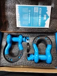 Borne Off-road 3/4" Steel D-ring Shackle Set 2 Pieces Blue By Mishimoto. Fixed Price $19.78.