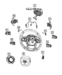 Genuine Mopar Steering Wheel Switch 68529653AC. Fixed Price $89.22.