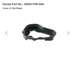 (1) Bnib Oem Genuine 18-22 Honda Odyssey Bsi Radar Cover Shroud 36934-THR-A00. Fixed Price $19.95.