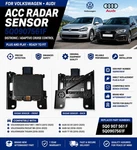 5Q0907561F For Volkswagen Golf, Audi A3 Distronic Acc Radar Sensor New Plug Play. Fixed Price $436.95.