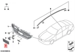 Genuine Bmw G60 G61 G90 G99 Front Ornamental Grille Trim 51135A3D546. Fixed Price $95.33.