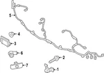 Genuine Mazda Parking Aid System Wiring Harness B1S8-67-A10. Fixed Price $332.71.