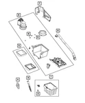 Genuine Mopar Screw Cover 68272893AB. Fixed Price $6.00.
