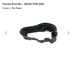 (1) Bnib Oem Genuine 18-22 Honda Odyssey Bsi Radar Cover Shroud L 36939-THR-A00. Fixed Price $19.95.