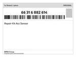 Genuine Bmw Repair Kit Acc Sensor 66-31-6-882-614 New. Fixed Price $41.14.