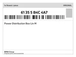 Genuine Bmw Power Distribution Box Lin 61-35-5-B4C-4A7 New. Fixed Price $106.97.