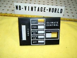 Mercedes 77-81 W116 450SEL,W123,R107 450SL Climate Control White Black Face. Fixed Price $111.51.