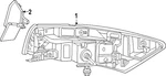 Genuine Nissan Tail Light Assembly 26550-7BA0A. Fixed Price $254.09.