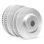 For Mazda 06-15 R1 Concepts Drilled & Slotted Front Rear Brake Rotor Set. Fixed Price $540.31.