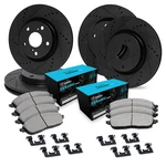 For Mazda 929 92-95 Brake Kit Eline Series Drilled & Slotted Front Rear. Fixed Price $597.95.