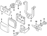 Genuine Volkswagen Trim Cover 1N3-907-225. Fixed Price $17.14.