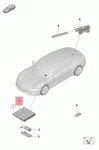 New Genuine Porsche Taycan Emergency Call Module Ecu 9J1035283A. Fixed Price $685.95.