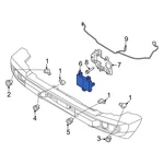 Ford Bronco 2021-2026 M2DZ9E731A Front Cruise Control Distance Sensor. Fixed Price $655.48.