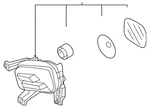 Genuine Kia Fog Lamp Assembly 92201-P1100. Fixed Price $236.15.