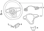 Genuine Volkswagen Multi Switch 1EA-959-442-J-KVQ. Fixed Price $141.67.
