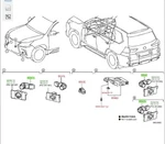 2017-2021 Lexus LX570 Outer Rear Park Distance Sensor 89341-60060-A6 White 085. Fixed Price $179.00.