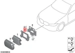 Genuine Bmw G22 G23 G26 420DX Bracket Front Radar Sensor 66319500093. Fixed Price $21.95.