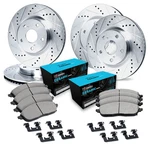 For Mazda 929 92-95 Brake Kit Eline Series Drilled & Slotted Front Rear. Fixed Price $562.48.